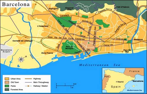 Barcelona Map